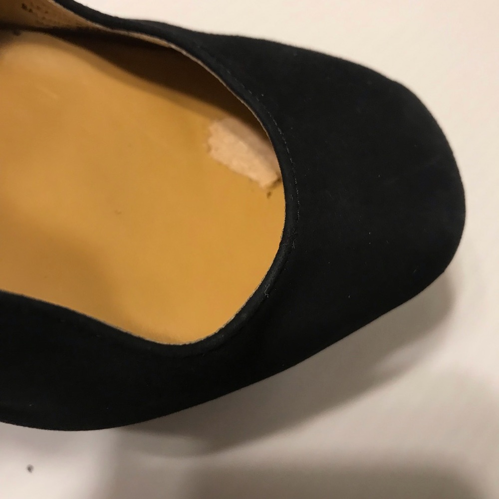 Nine West high heels platform black faux suede size 7.5 - Picture 10 of 10